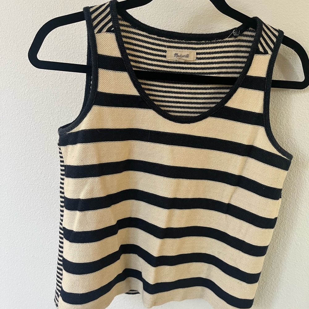 Madewell knitted tank top. Size Small